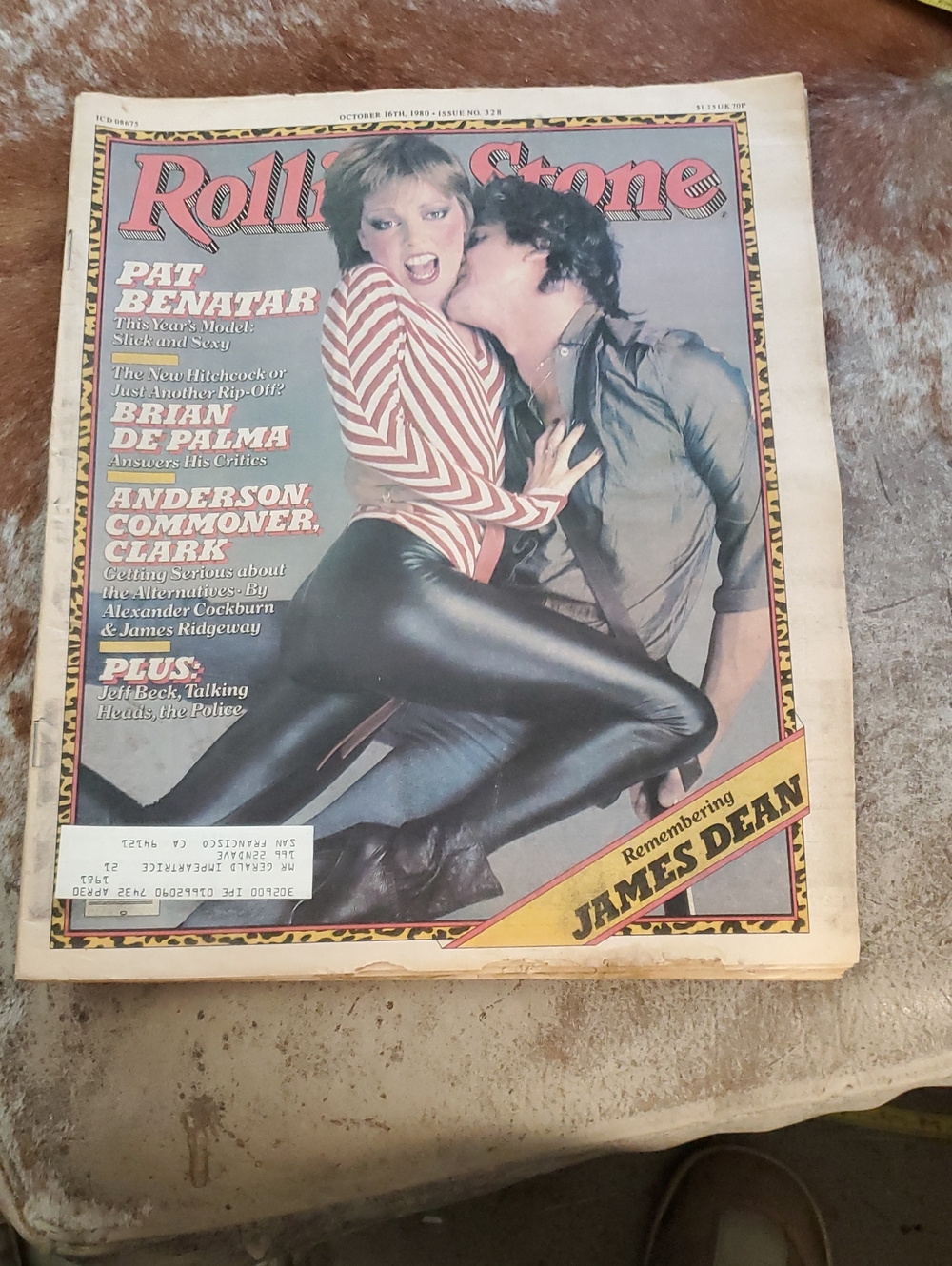 the Rolling Stones Magazine Cover with Pat Benatar